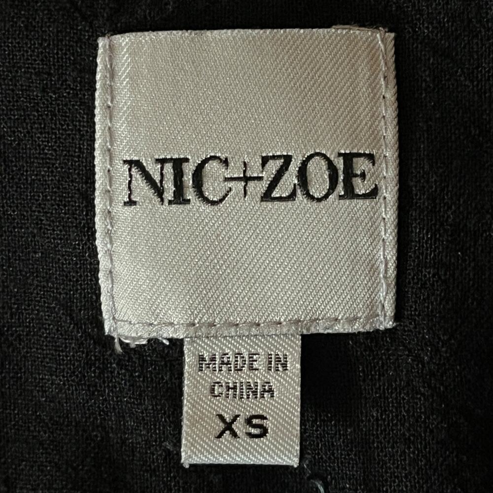 Nic + Zoe dress Rumba linen sleeveless minidress black size X-Small XS - Picture 5 of 7